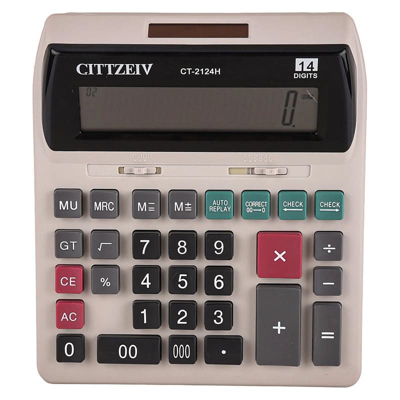 ماشین حساب Gittzeiv CT-2124H — تصویر ۸