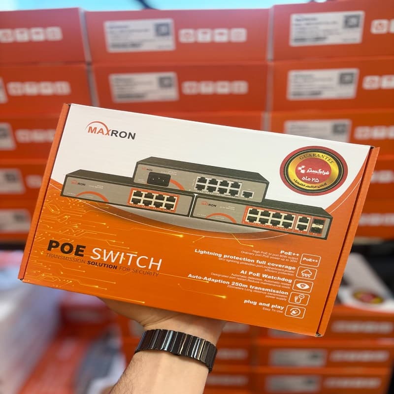 سوئیچ شبکه POE (8 پورت صد و 2 پورت صد) MSW-3008FPB-2FL-120I — تصویر ۶