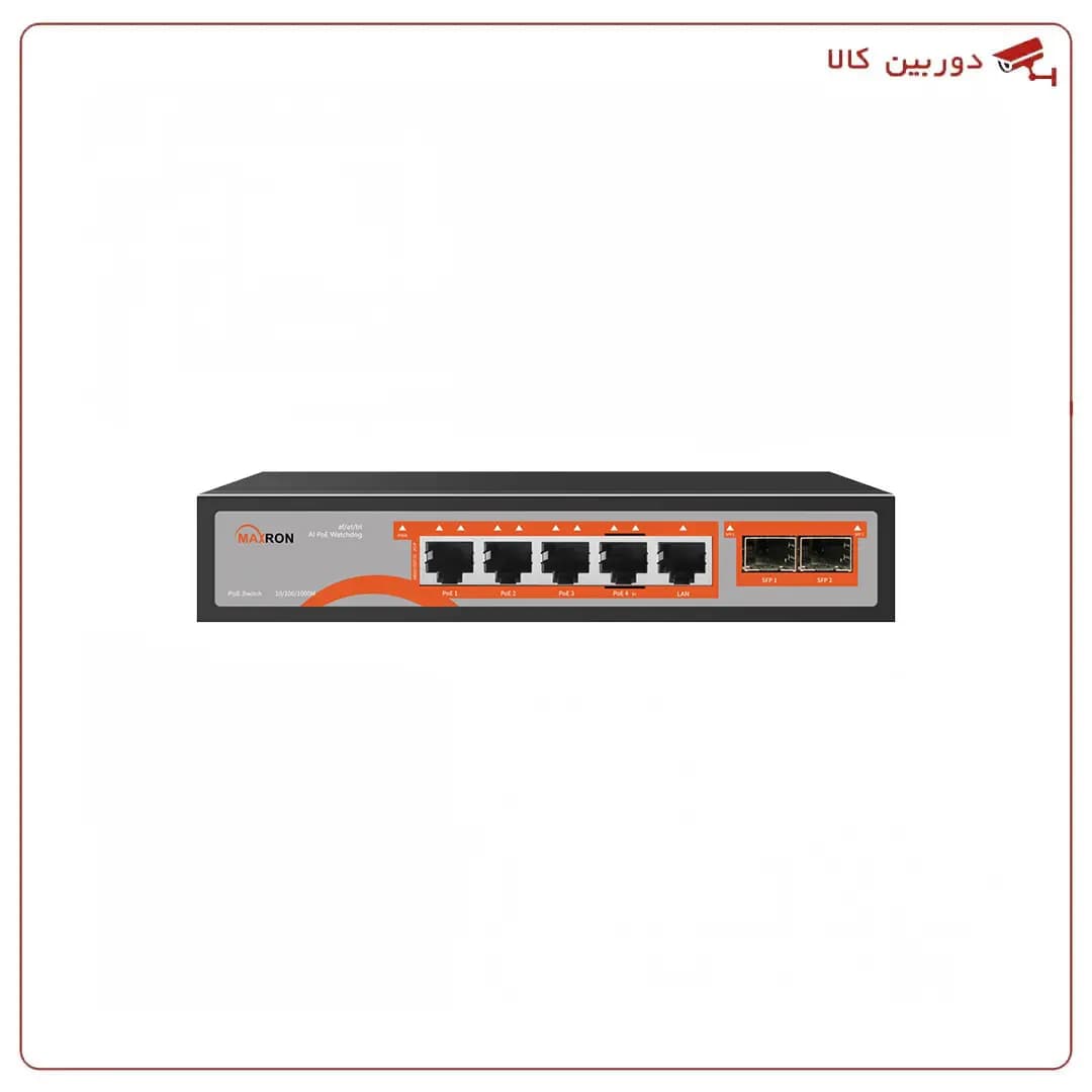سوئیچ شبکه POE (4 پورت گیگ و 1 پورت گیگ) MSW-3204GPBH-1GL-65I — تصویر ۵