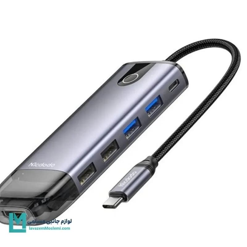 هاب 10 پورت USB-C مک دودو مدل HU-7420 کد JS1001 | لوازم جانبی مسلمی — تصویر ۲