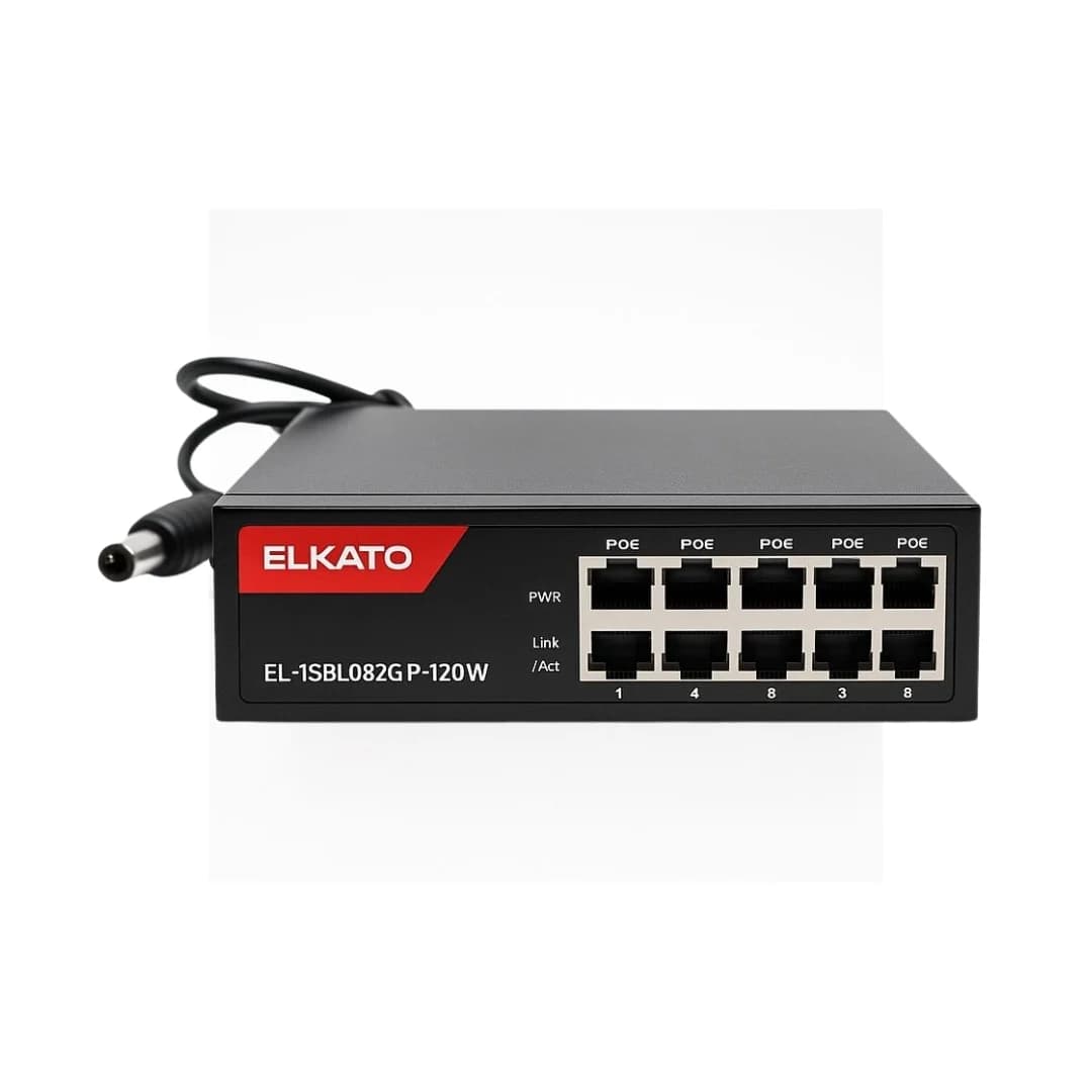 سوئیچ شبکه POE (8 پورت صد و 2 پورت گیگ) EL-1SBL082GP-120W — تصویر ۳