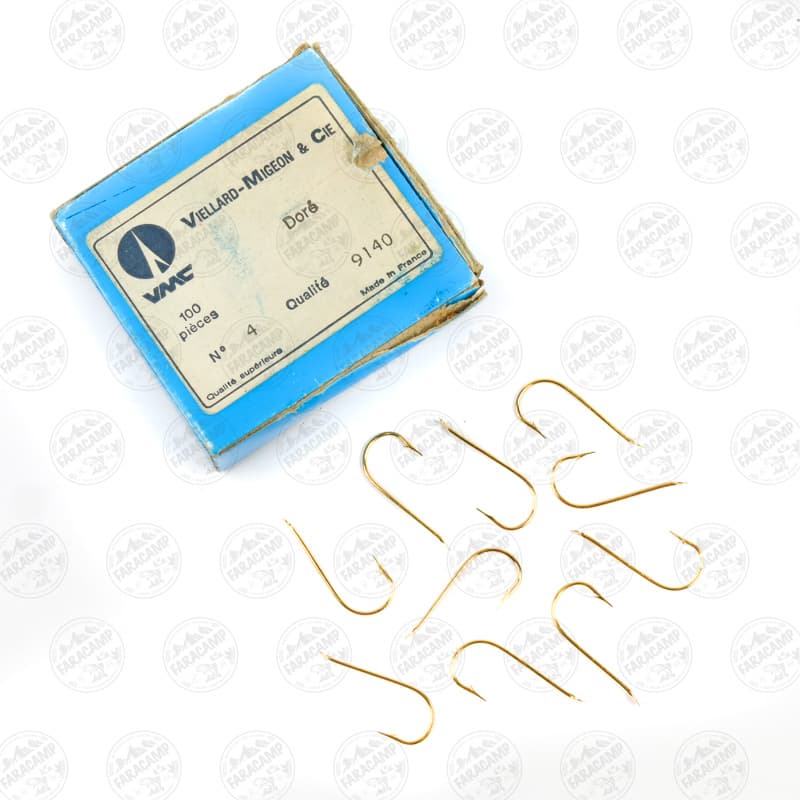 قلاب وی ام سی VMC فرانسه 9140 طلایی سایز 4 بسته ۱۰ عددی