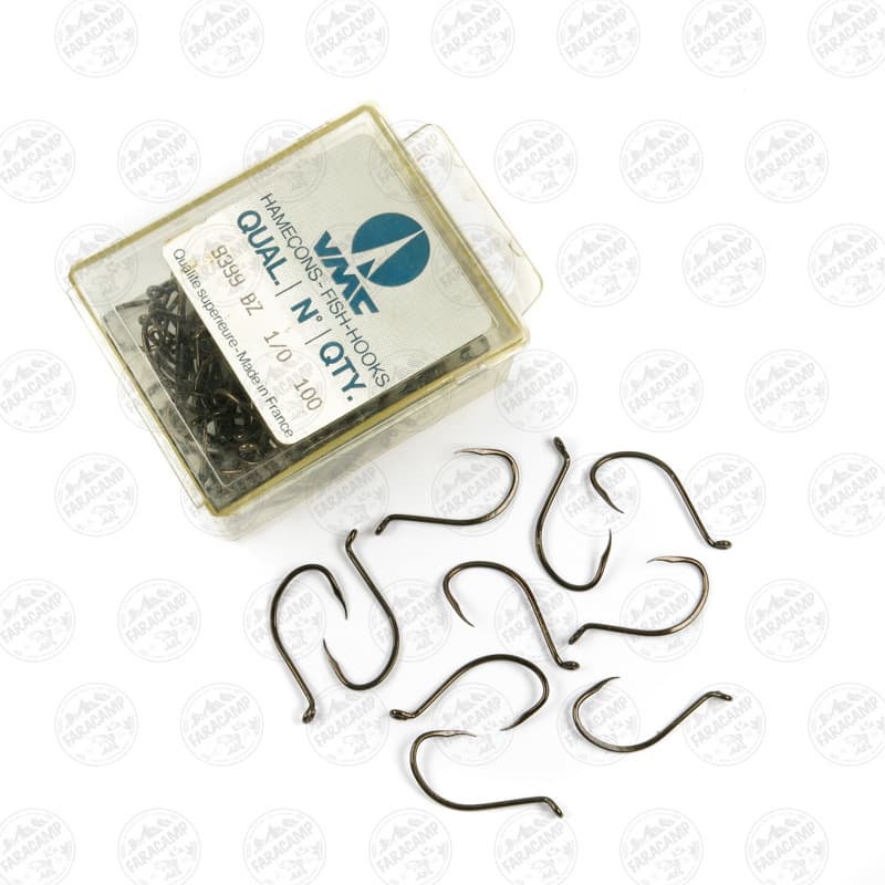 قلاب وی ام سی VMC فرانسه 9399 برنز سایز 1/0 بسته ۱۰ عددی