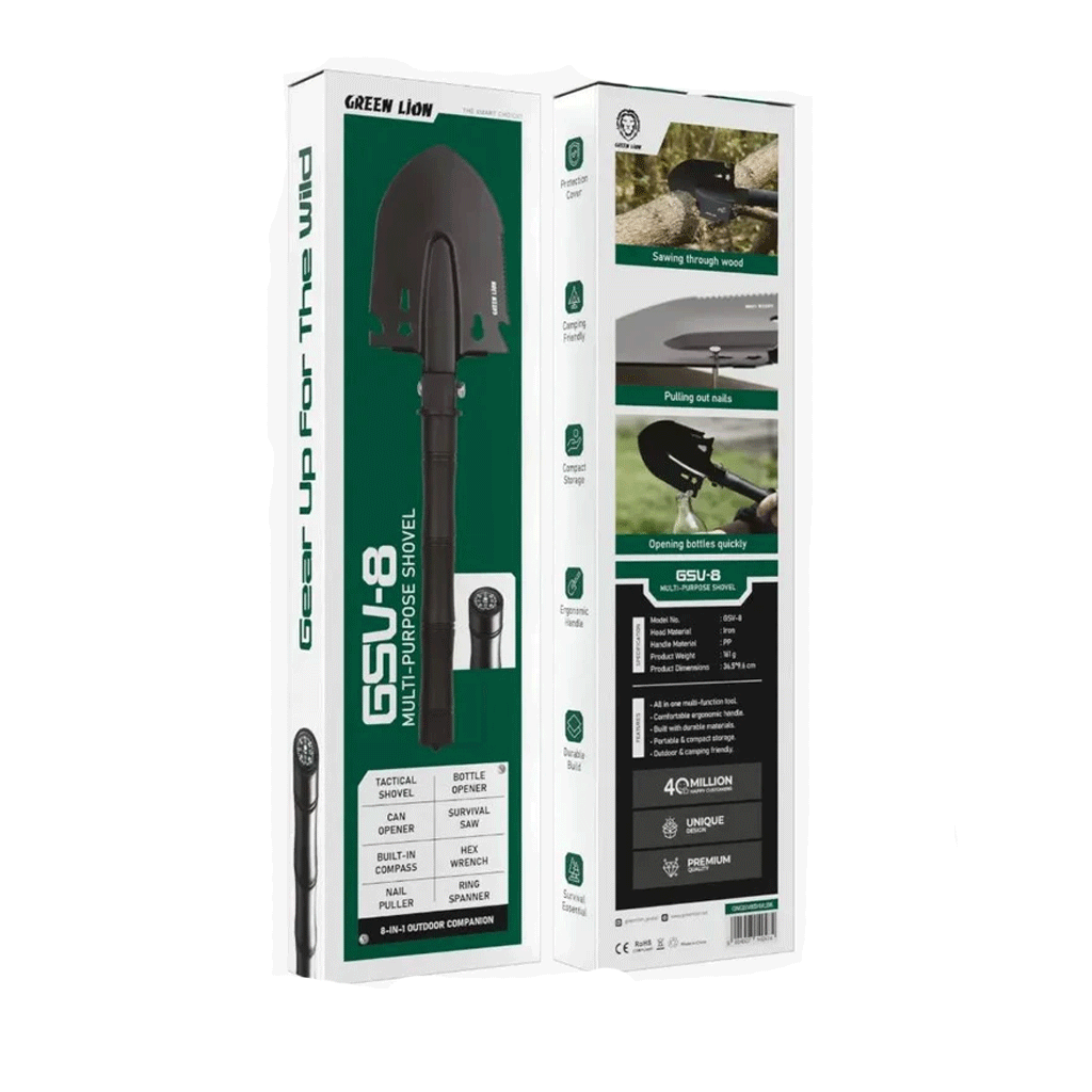 بیلچه چندکاره گرین لاین مدلGreen lion 8-IN-1 — تصویر ۹