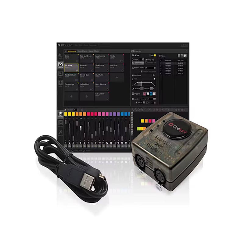 کنترلر نورپردازی دسلایت ۱۰۲۴ کانال اصلی مدل Daslight DMX 4 GZM (اینترفیس حرفهای DMX) — تصویر ۶