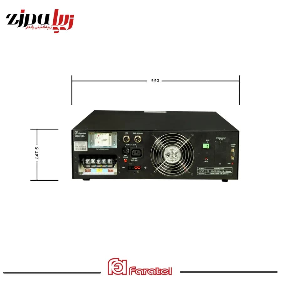 یوپیاس آنلاین توان 6 کاوا مدل SDC6000X-RT-3U فاراتل — تصویر ۵