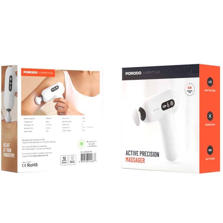 ماساژور پرودو مدل Active Precision | ماساژور دستی قابل حمل با ۶ سرعت و ۴ ساعت کارکرد — تصویر ۲
