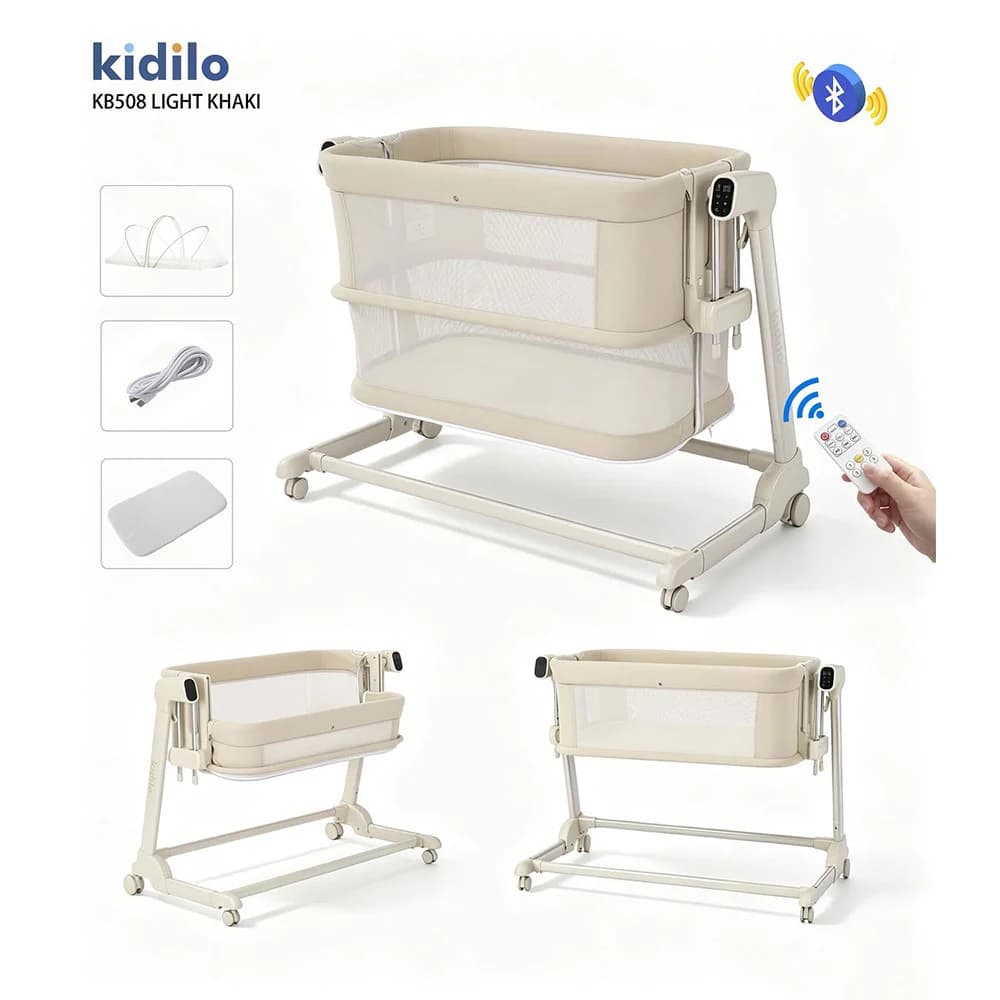گهواره و تخت کنار مادر برقی کیدیلو Kidilo مدل KB508 — تصویر ۷