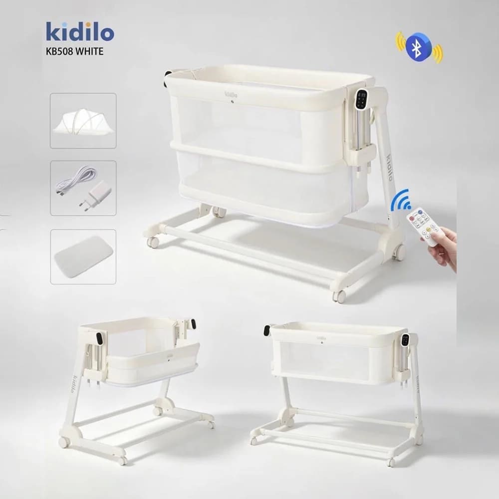 گهواره و تخت کنار مادر برقی کیدیلو Kidilo مدل KB508 — تصویر ۹