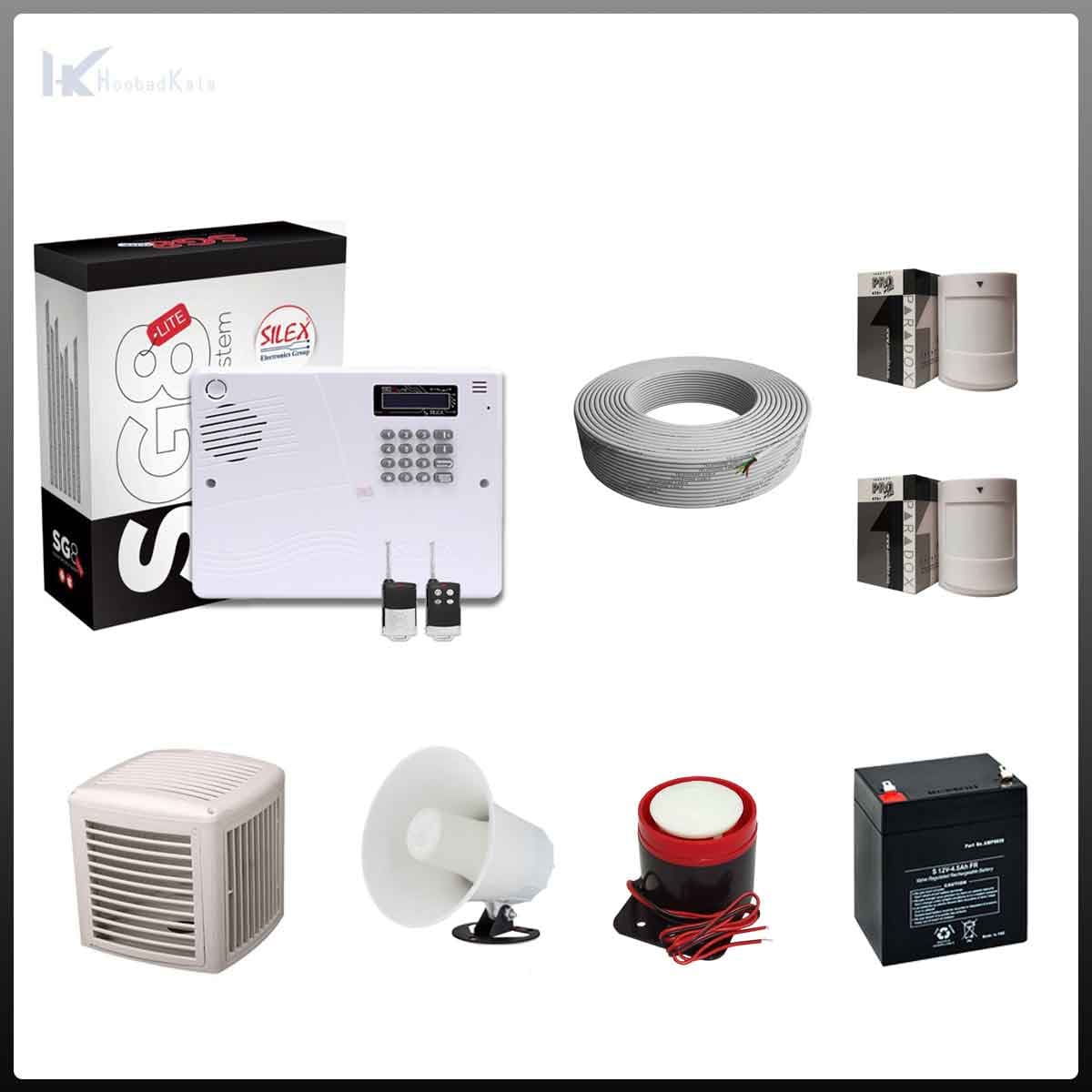 پک کامل دزدگیر سیمکارتی سایلکس مدل | SILEX SG8-LITE — تصویر ۳