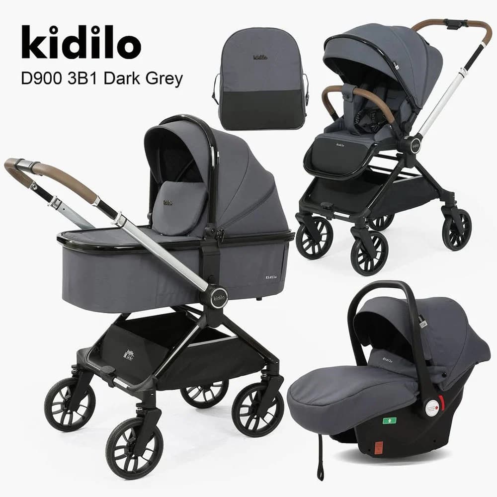سرویس کالسکه رو به مادر شو کیدیلو Kidilo مدل D900 3B1 — تصویر ۱۱