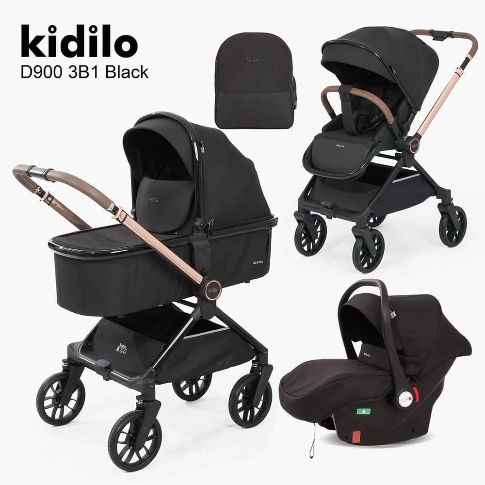 سرویس کالسکه رو به مادر شو کیدیلو Kidilo مدل D900 3B1 — تصویر ۹