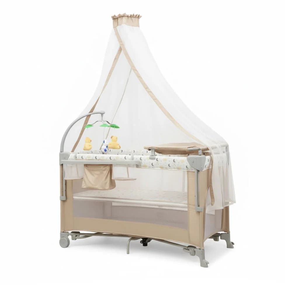 تخت و پارک نوزاد کول بیبی Cool Baby مدل KDD-P916202 — تصویر ۸