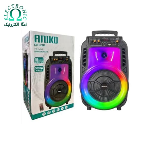 اسپیکر شارژی بلوتوثی قابل حمل آنیکو مدل ANIKO CH02 — تصویر ۴
