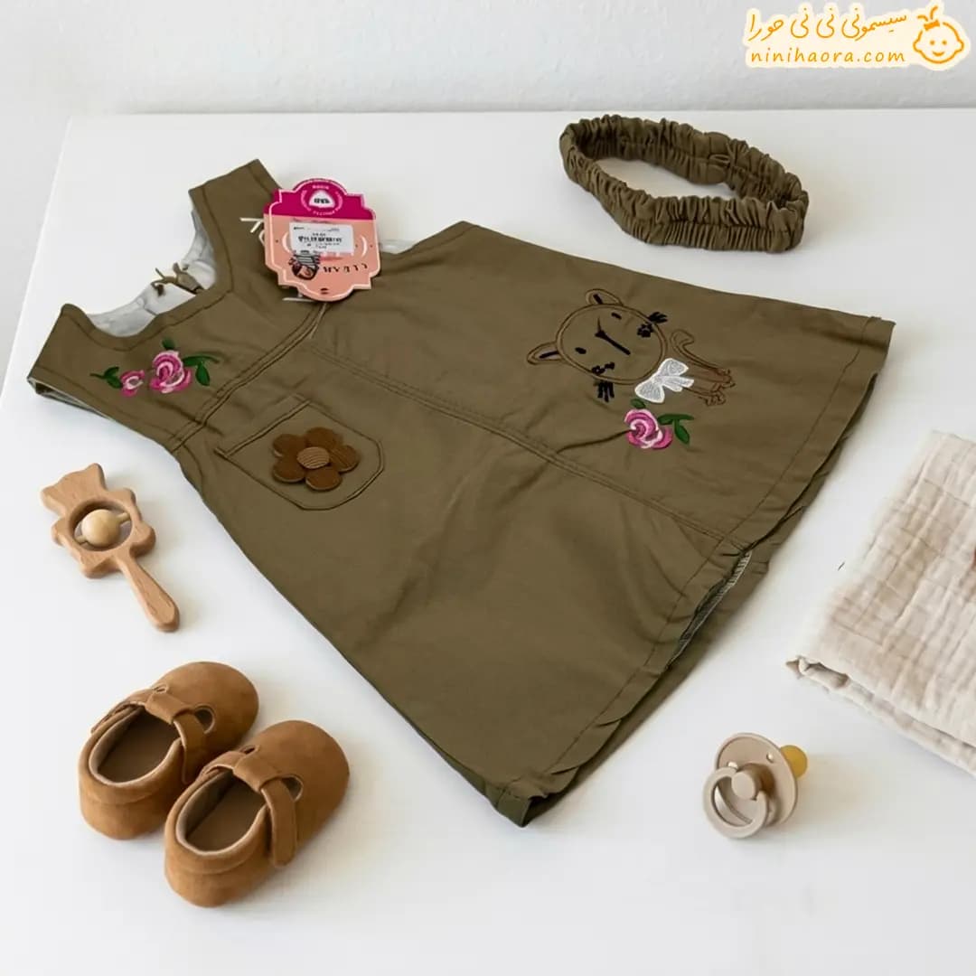 سارافون کتان طرح گربه امید — تصویر ۷