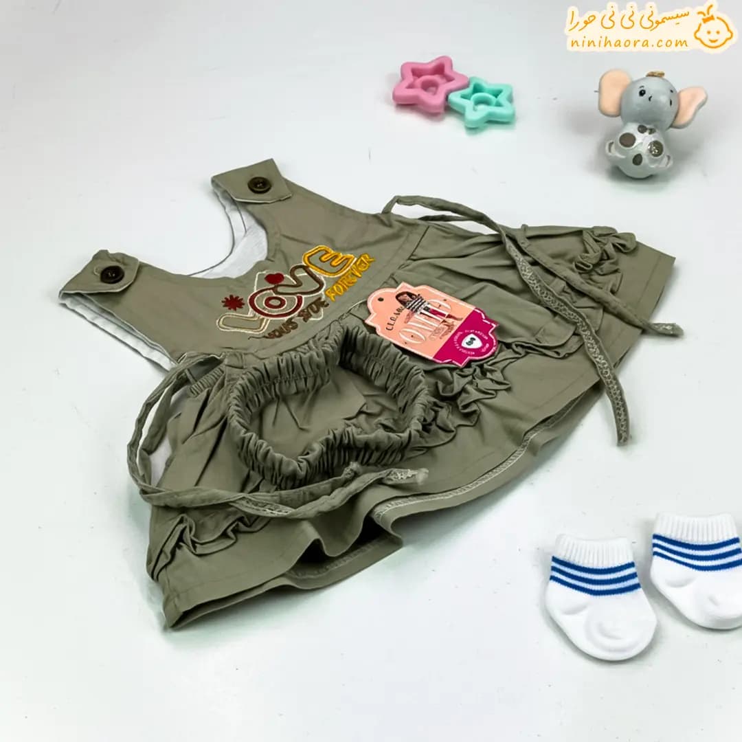 سارافون کتان طرح LOVE امید — تصویر ۷