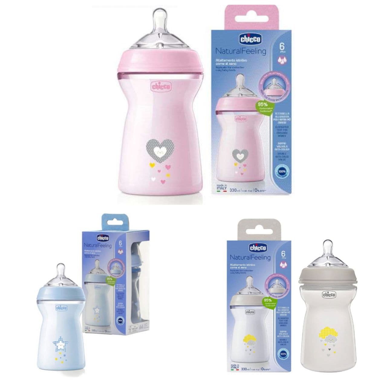 شیشه شیر چیکو نچرال مدل Natural Feeling ظرفیت 330 میلی لیتر — تصویر ۷