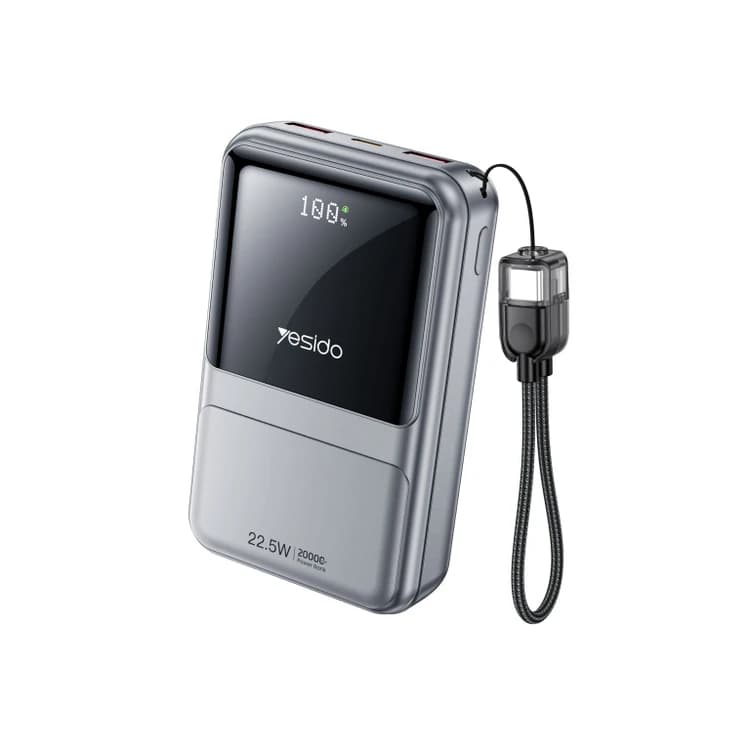 پاوربانک 22.5 وات یسیدو مدل YP96 ظرفیت 20000 میلیآمپرساعت — تصویر ۱۰