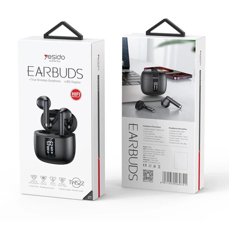 هدفون بی سیم یسیدو مدل TWS22 — تصویر ۷