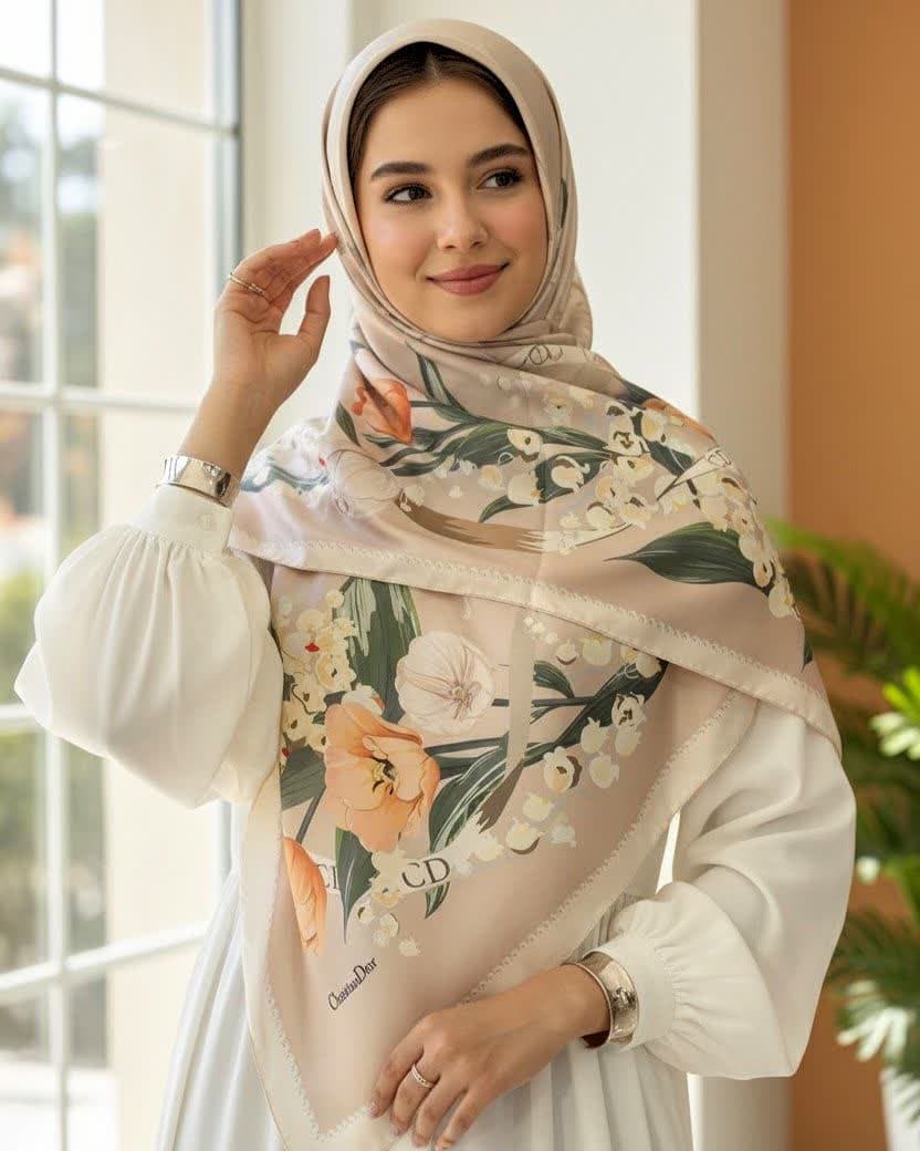 روسری ابریشم کد Mrs050 — تصویر ۷
