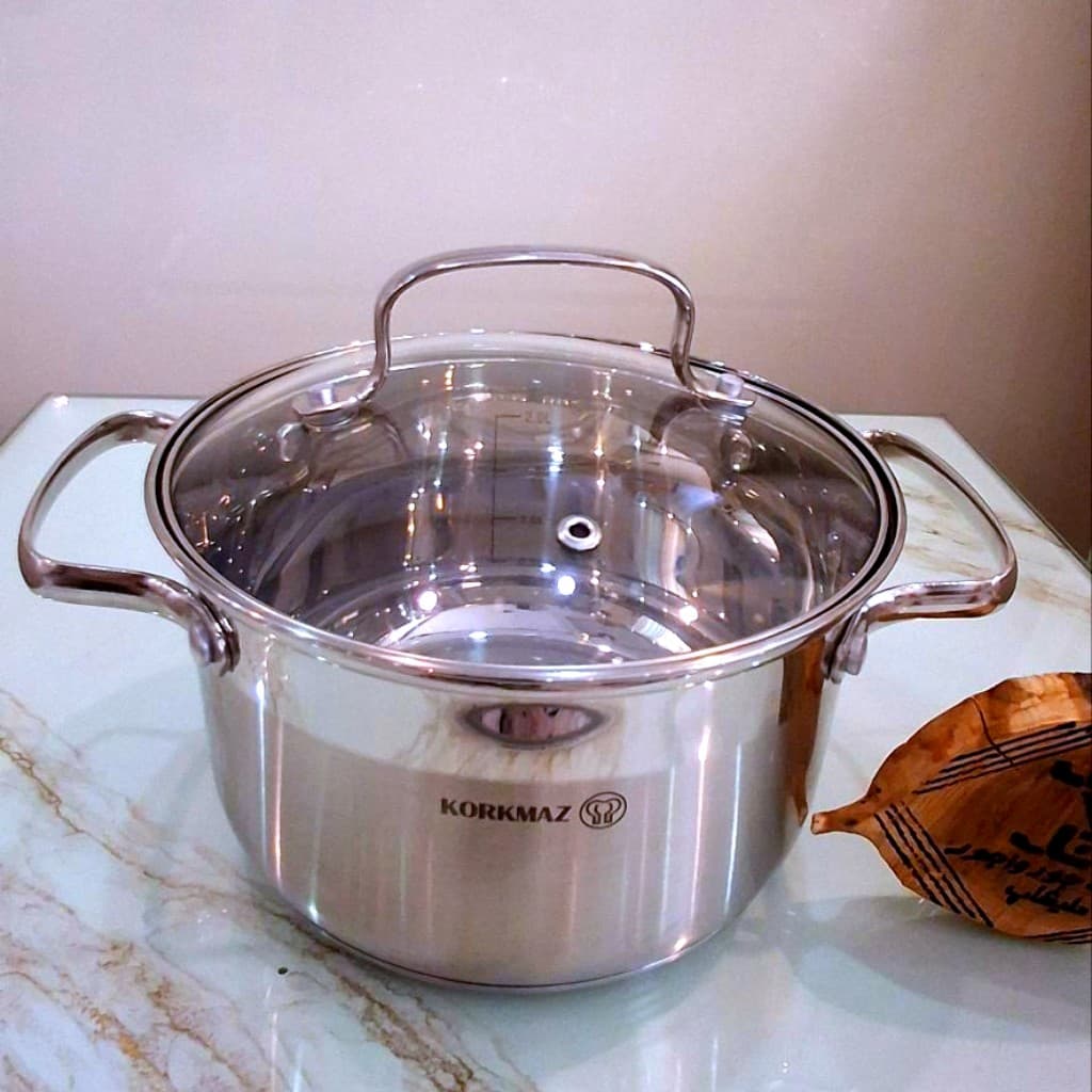 قابلمه استیل سایز 18 کرکماز 2.7 لیتری — تصویر ۳