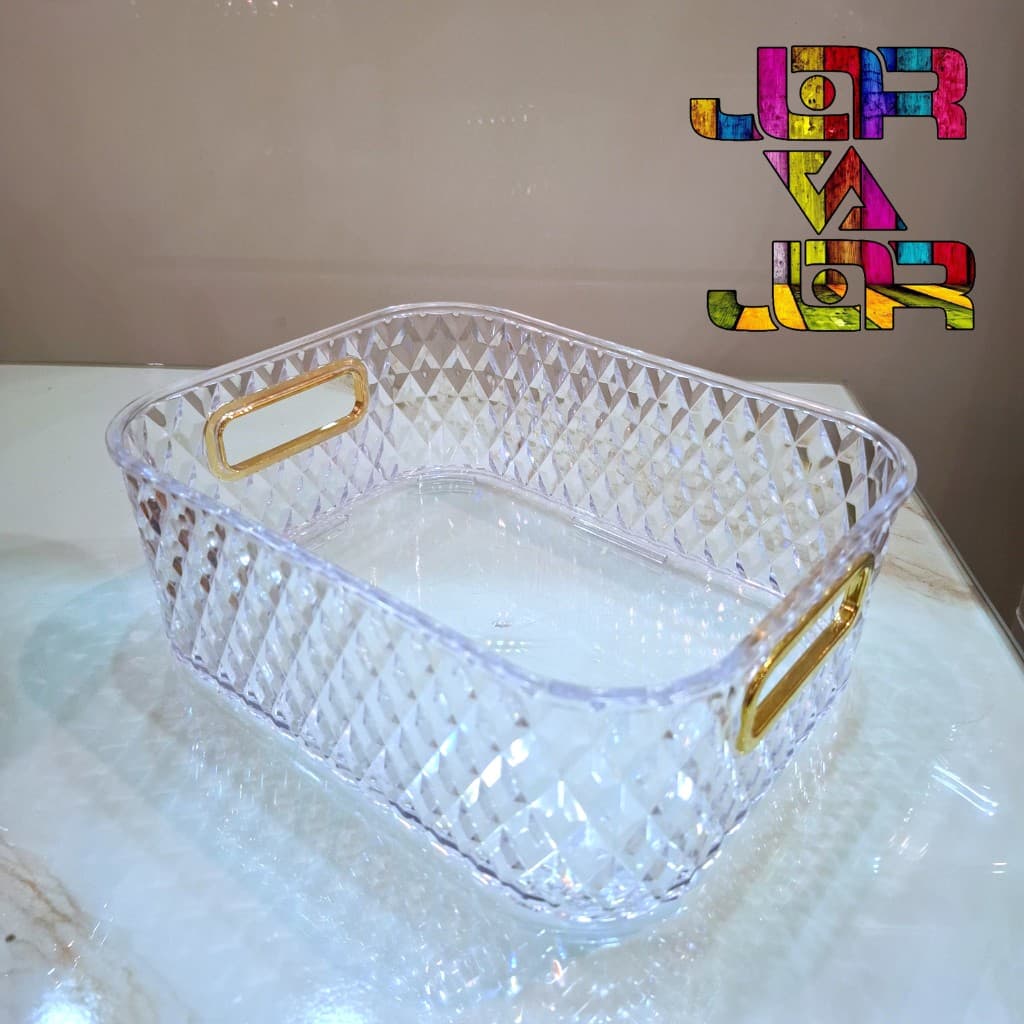 نظم دهنده کابینتی رومیزی باکس مستطیل الماس کریستالی کوچک — تصویر ۳