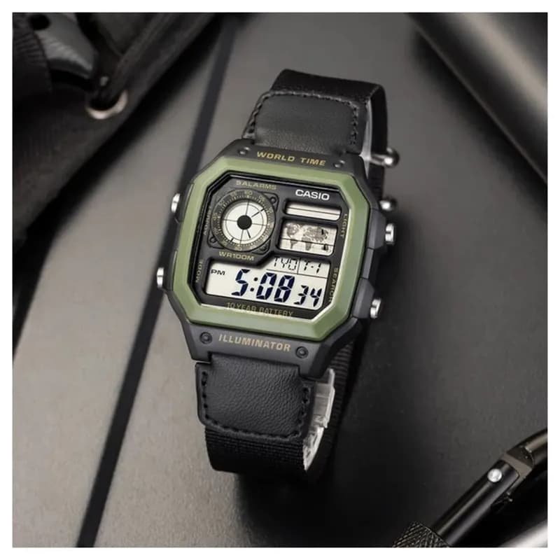 ساعت مچی اورجینال مردانه کاسیو Casio مدل AE-1200WHB-1BV — تصویر ۱۰