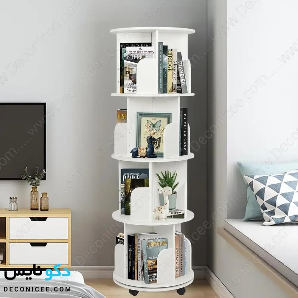 کتابخانه گردان مدل KG101 دکونایس؛ نظمدهی کاربردی در فضای کم