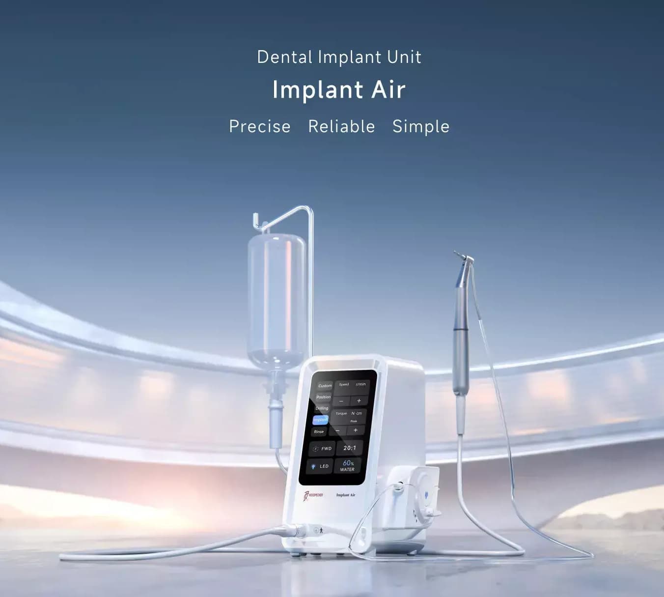 موتور ایمپلنت وودپیکر Woodpecker مدل Implanter Air — تصویر ۳
