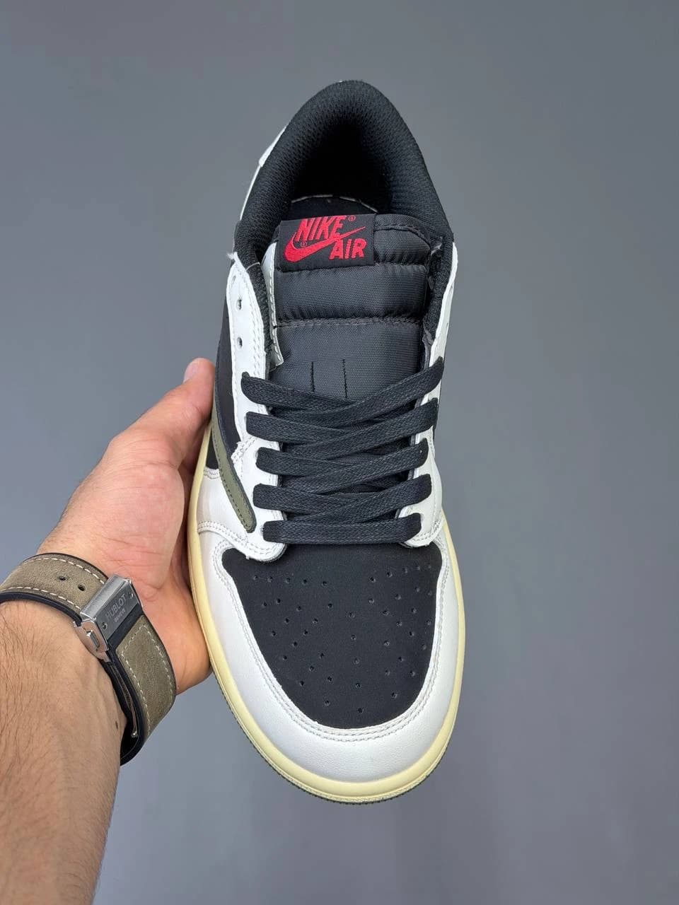 کتونی نایک ایر جردن وان لو ترویس اسکات اولیو Nike Air Jordan 1 Low Travis Scott Olive — تصویر ۷