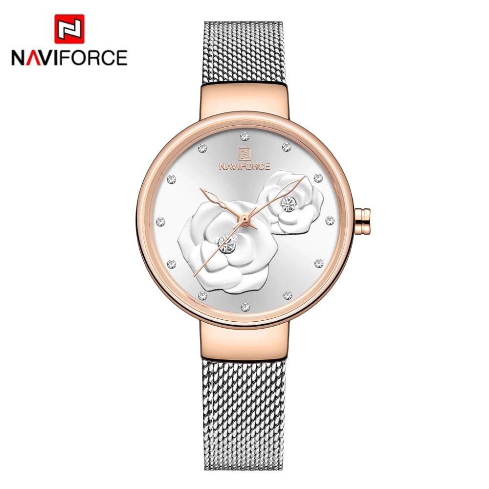 ساعت مچی زنانه نیوی فورس Naviforce مدل NF5013 RG/W — تصویر ۷