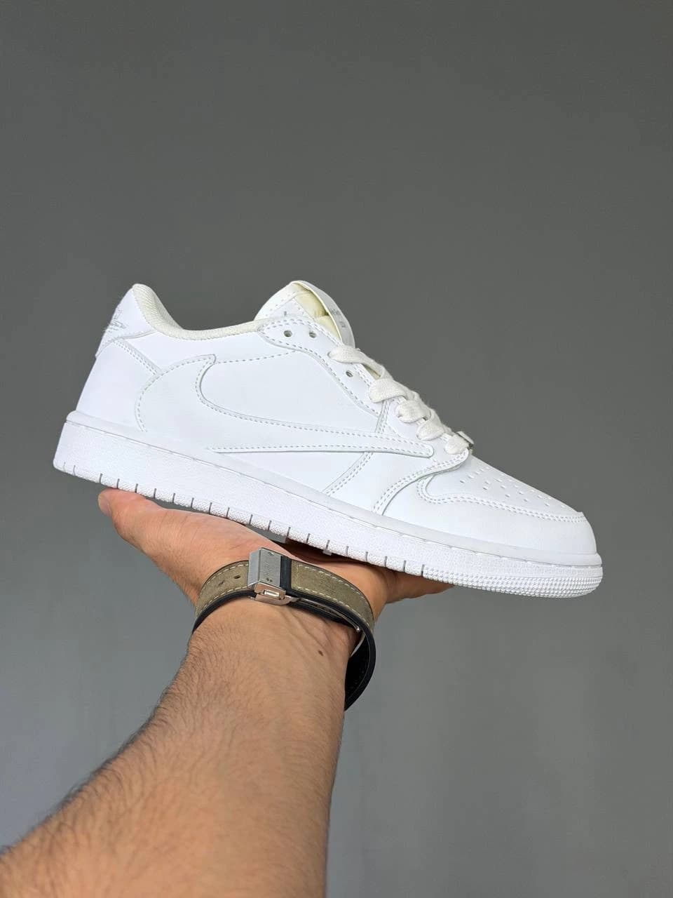 کتونی نایک ایر جردن وان لو ترویس اسکات وایت پارتی Nike Air Jordan 1 Low Travis Scott White Party — تصویر ۵