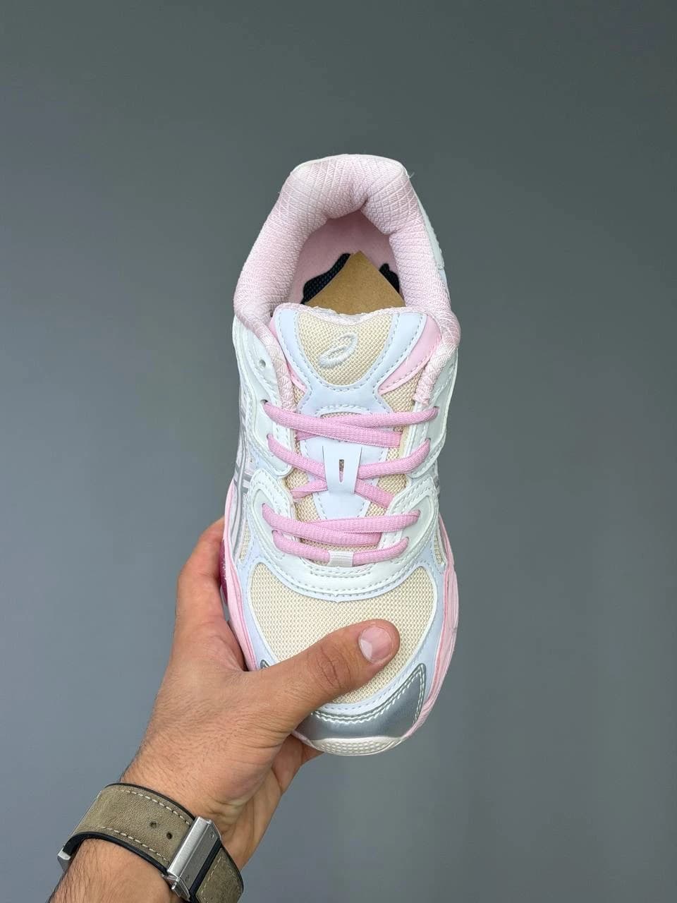 کتونی اسیکس ژل ان وای سی سفید صورتی ASICS Gel-NYC White Pink — تصویر ۱۰