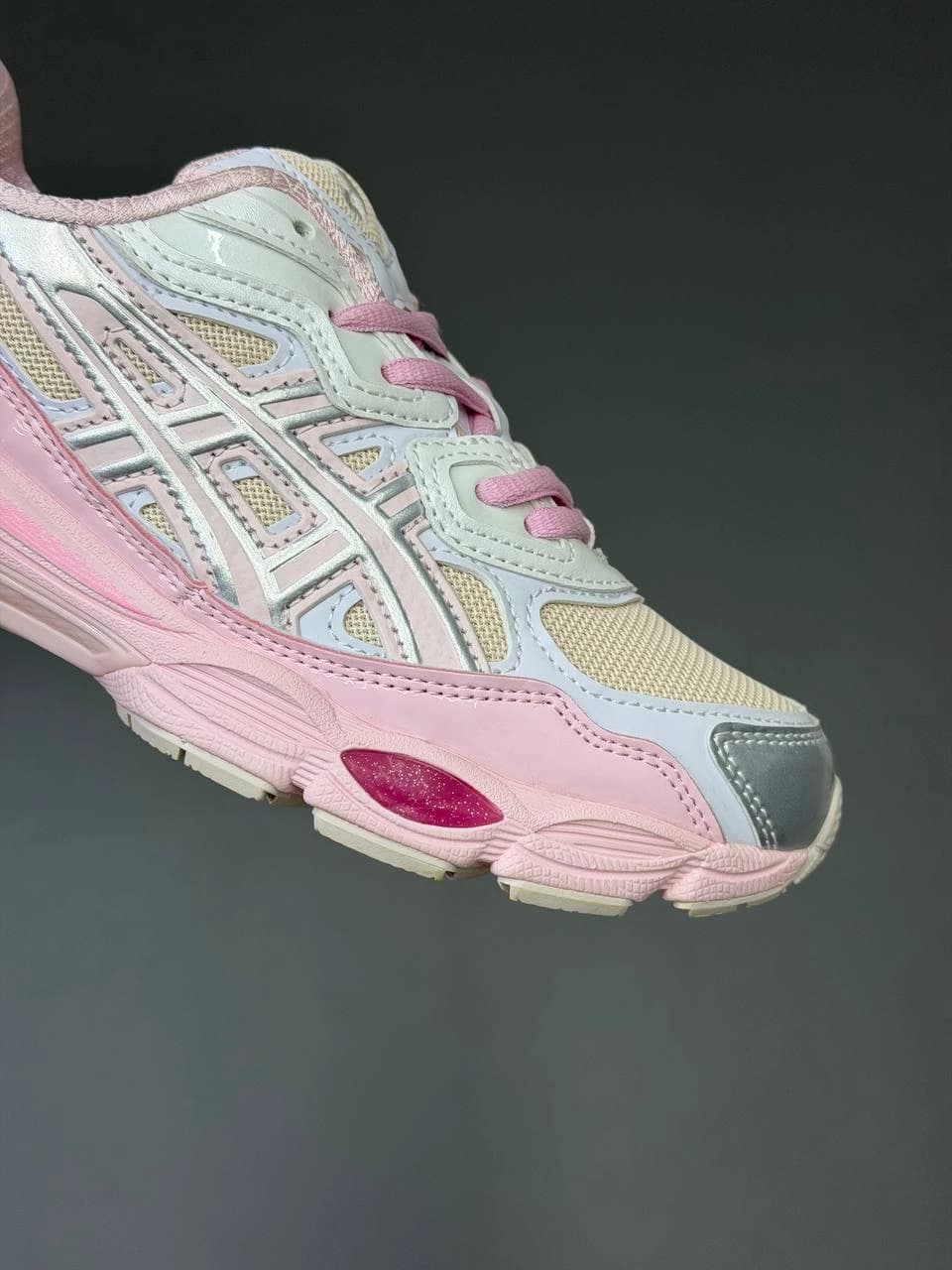 کتونی اسیکس ژل ان وای سی سفید صورتی ASICS Gel-NYC White Pink — تصویر ۷