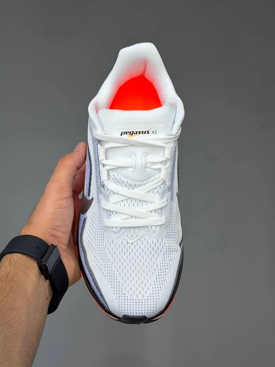 کتونی نایک پگاسوس 42 سفید بنفش نارنجی Nike Pegasus 42 White Purple Orange — تصویر ۳