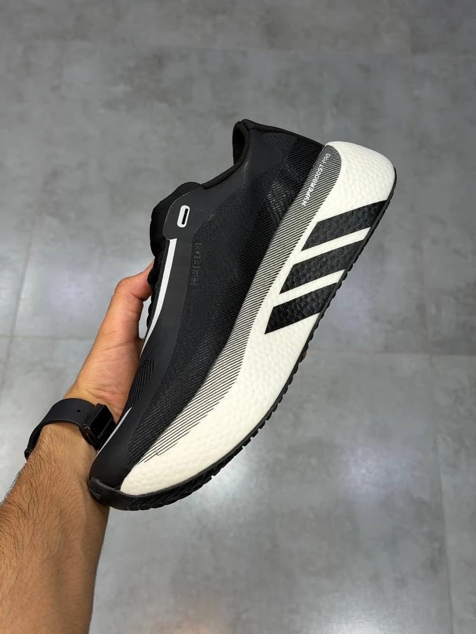 کتونی آدیداس هایپر بوست ادج مشکی سفید Adidas Hyperboost Edge Black White — تصویر ۴