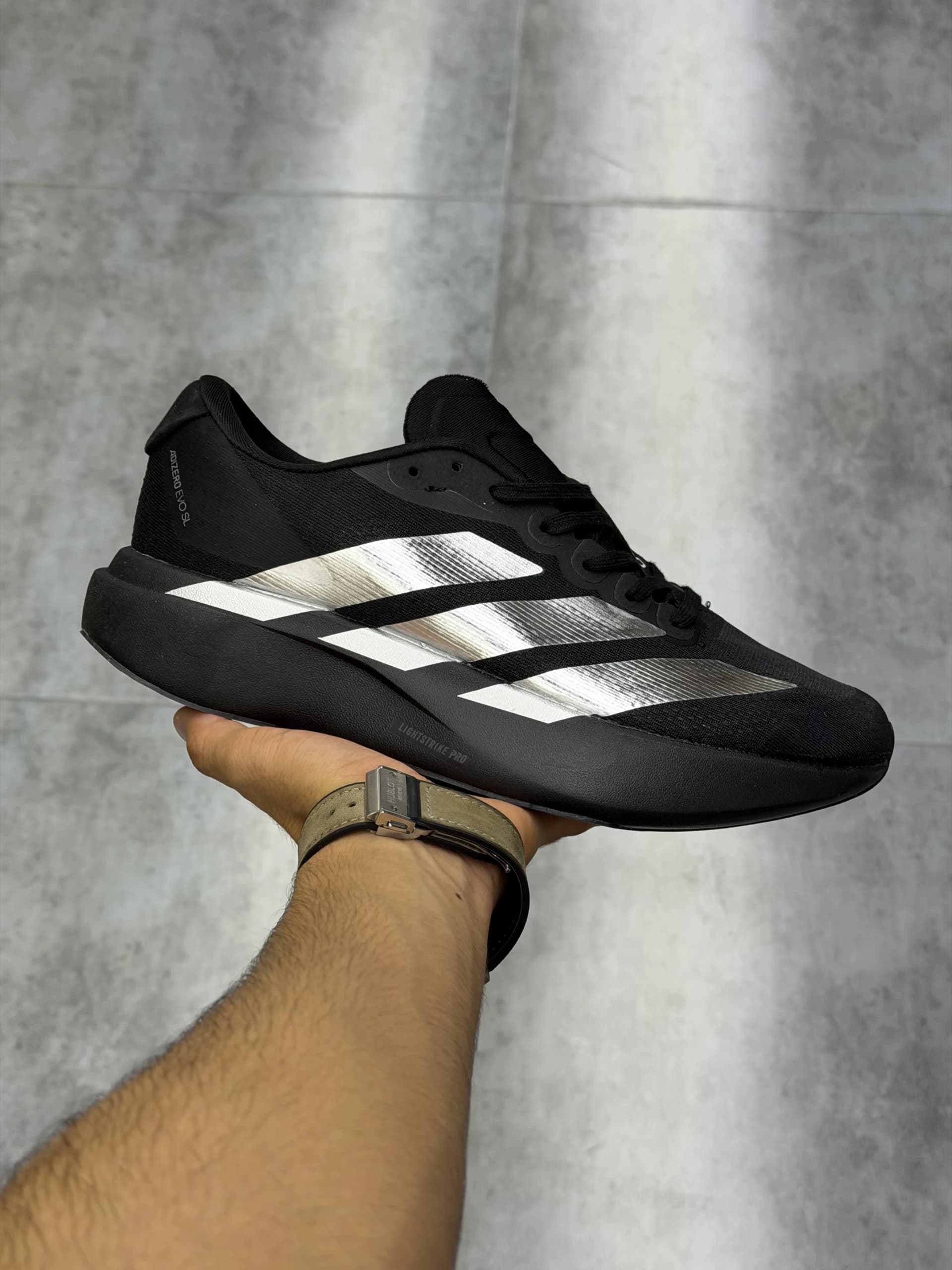 کتونی آدیداس آدیزیرو اوو اس ال مشکی نقره ای Adidas Adizero Evo SL Black Silver — تصویر ۶