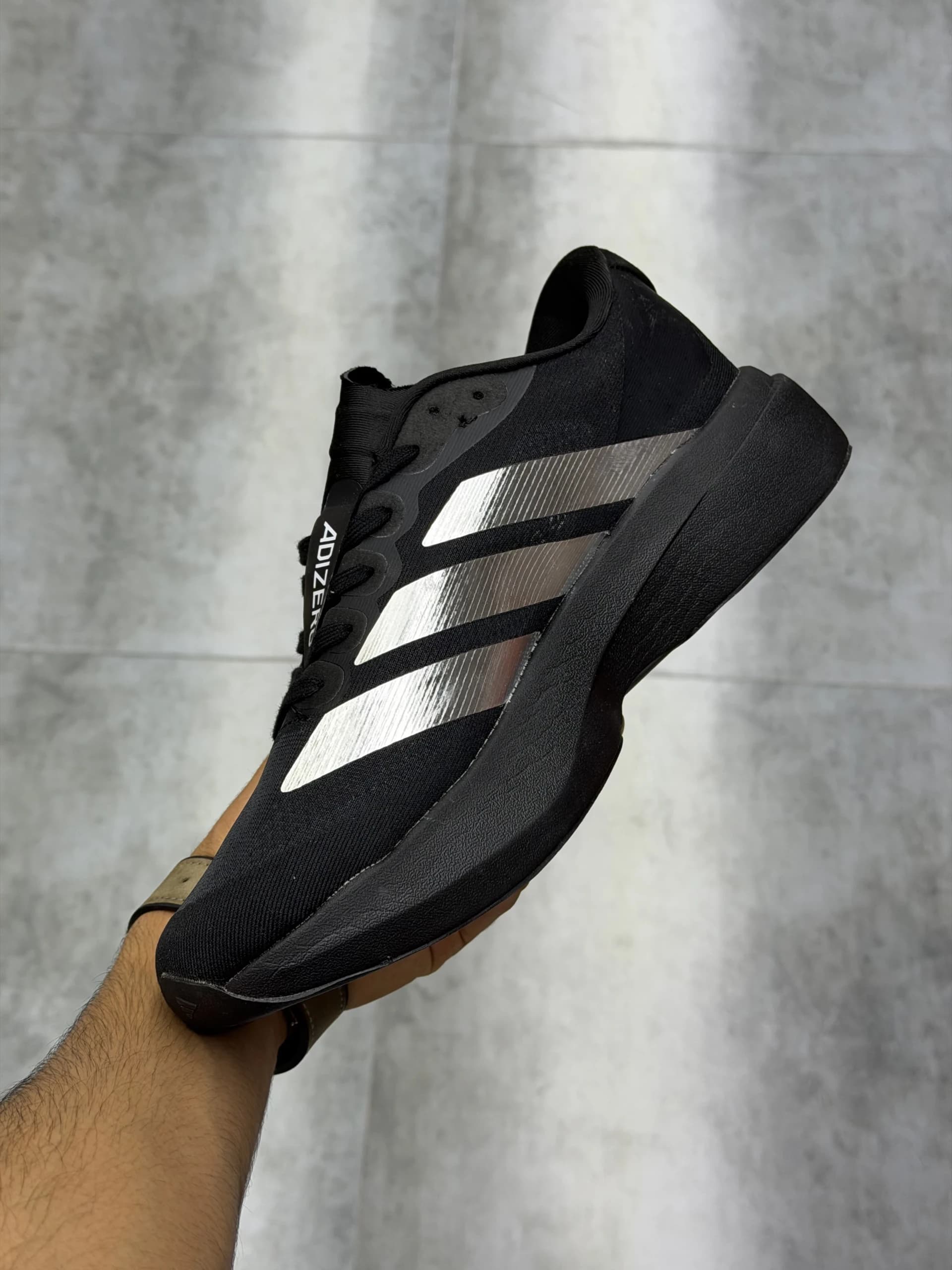 کتونی آدیداس آدیزیرو اوو اس ال مشکی نقره ای Adidas Adizero Evo SL Black Silver — تصویر ۴
