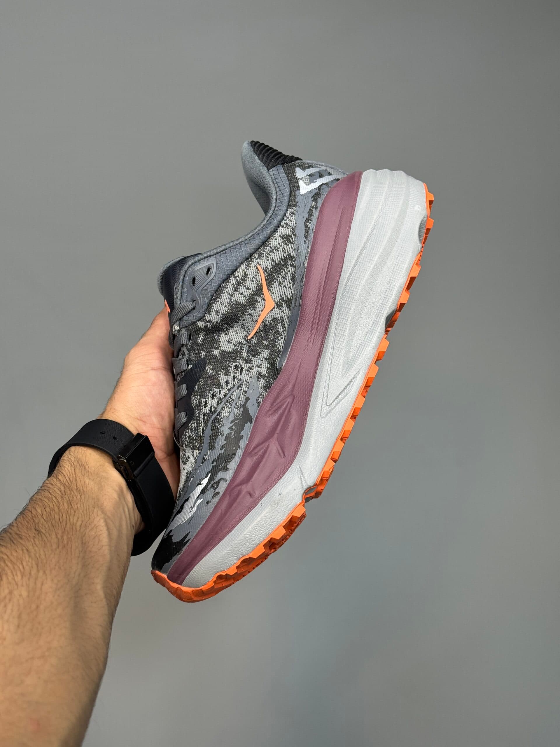 کتونی هوکا استینسون 7 خاکستری بنفش Hoka Stinson 7 Grey Perple — تصویر ۱۱