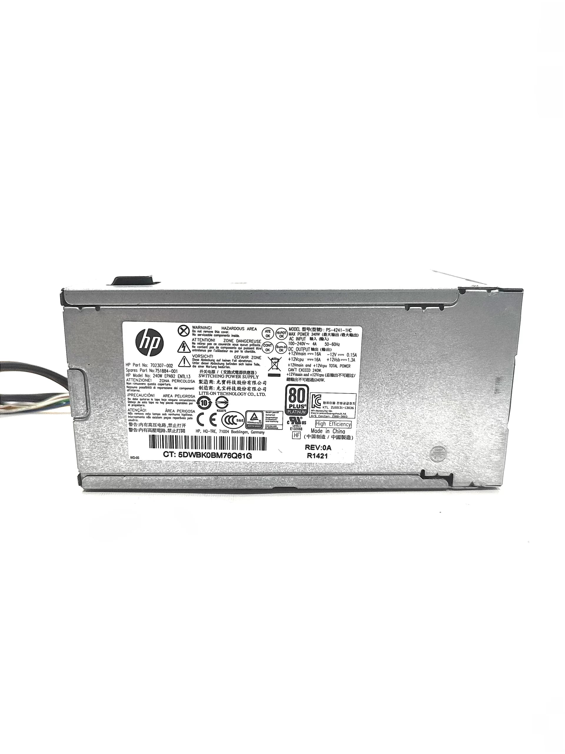 پاور 240W مینی کیس HP Elitedesk G1/G2 600/800 (استوک) — تصویر ۸