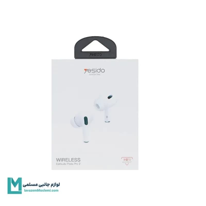 هندزفری بی سیم Yesido مدل Pods Pro2 JB27 سفید کد EV1042 | لوازم جانبی مسلمی — تصویر ۵