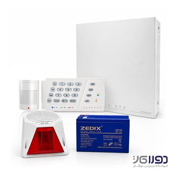 پکیج دزدگیر اماکن پارادوکس SP4000 با چشمی 476 (قابل اتصال به سامانه مها)