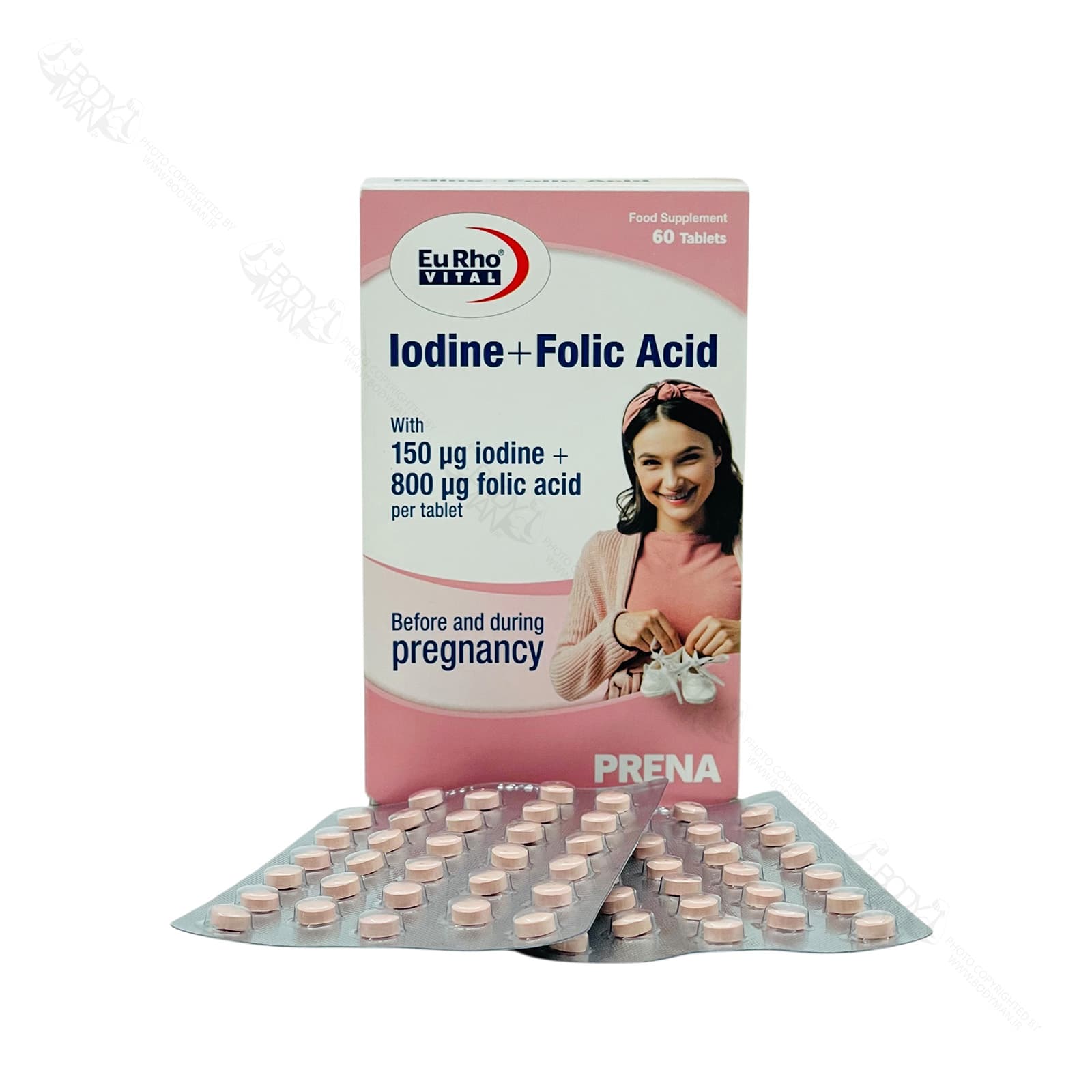ید + فولیک اسید یوروویتال | Eu Rho VITAL Iodine + Folic Acid