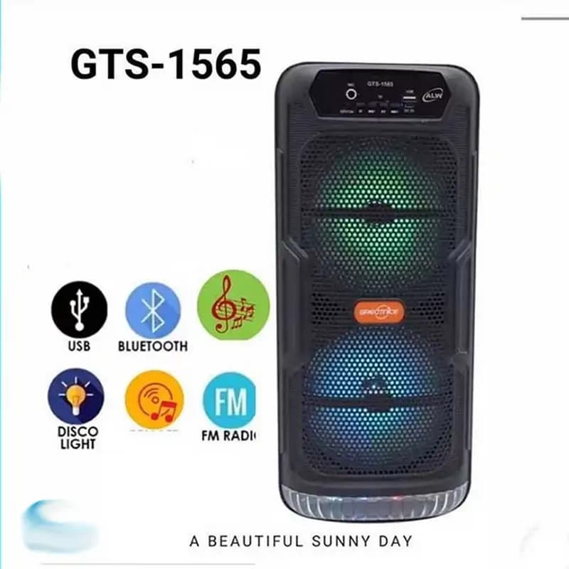 اسپیکر ایستاده و قوی بلوتوثی GTS-1565 — تصویر ۸