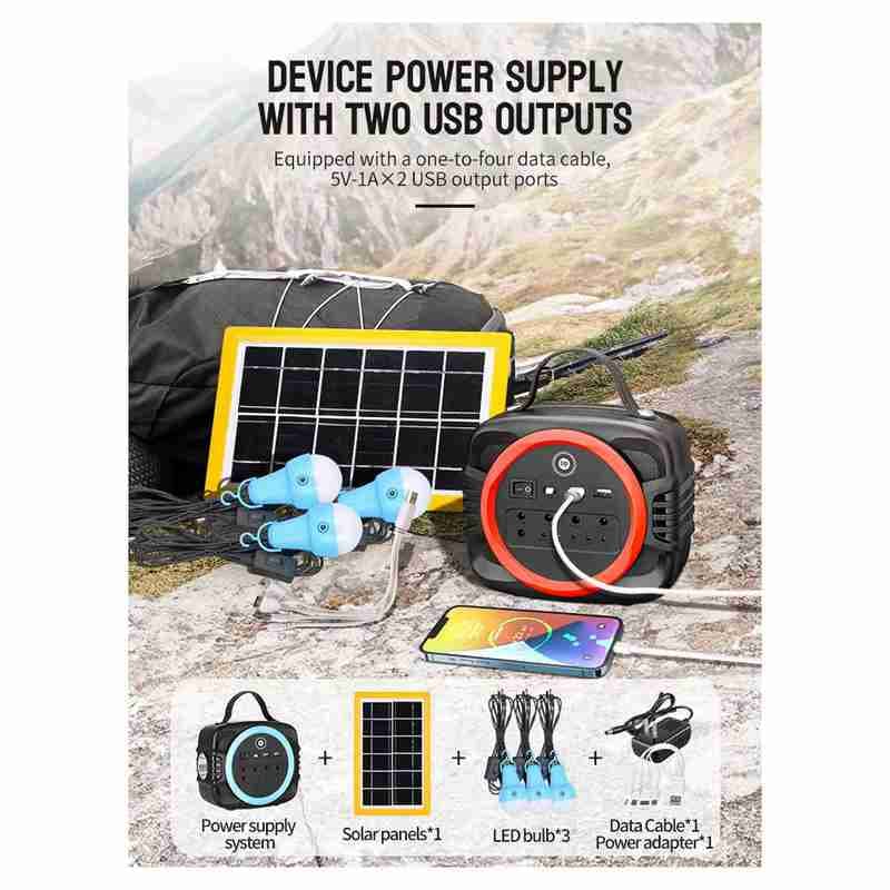 پکیج خورشیدی و سیستم روشنایی DP-7718 — تصویر ۵