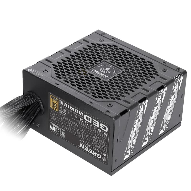منبع تغذیه کامپیوتر 600W وات گرین مدل GP600A-GED V3.1 (ATX 3.1) — تصویر ۷