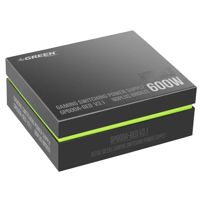 منبع تغذیه کامپیوتر 600W وات گرین مدل GP600A-GED V3.1 (ATX 3.1) — تصویر ۶