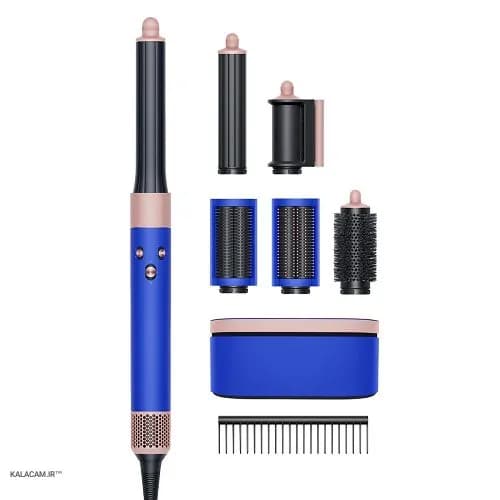 سشوار چندکاره دایسون ( آبی/گلبهی ) مدل Airwrap | Dyson Airwrap Multifunctional Hair Dryer