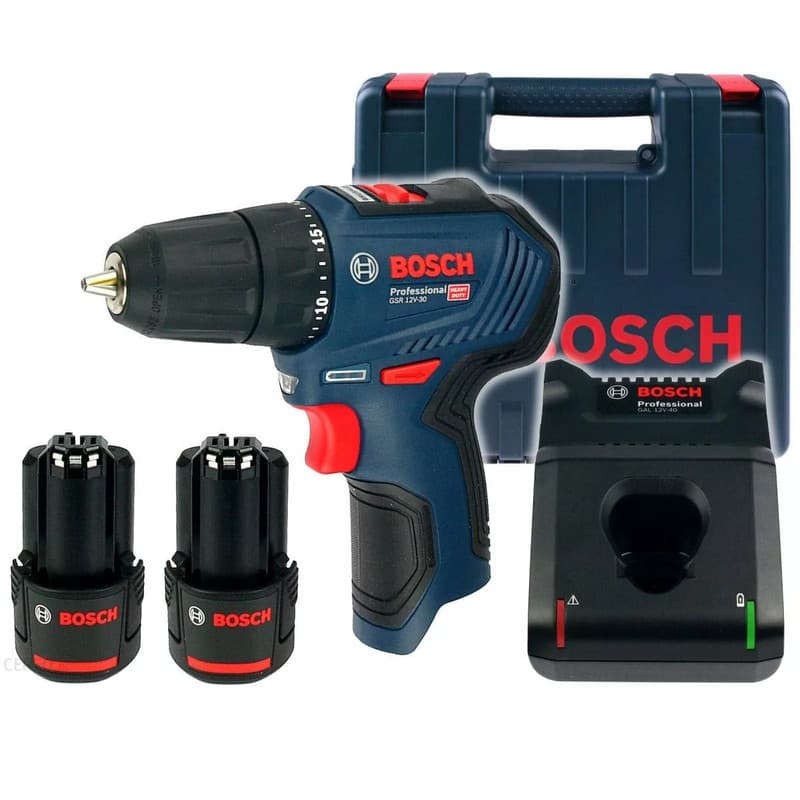 پیچ گوشتی شارژی 12 ولت بوش مدل GSR 12 V 30 — تصویر ۵