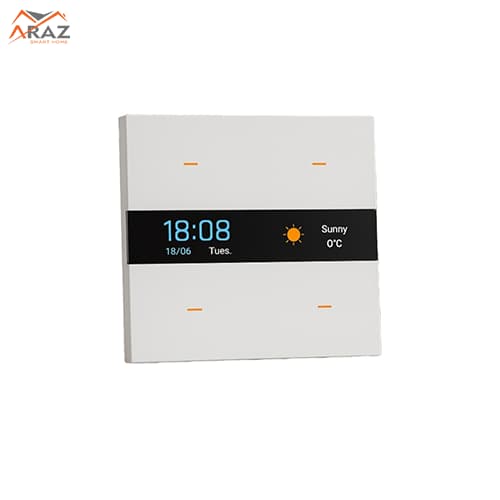 کلید 4 پل هوشمند پیانویی LCD لیبل دیجیتال